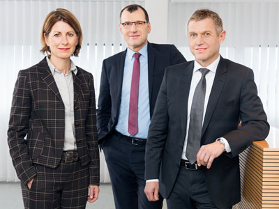 BENTELER Executive Board: Ralf Göttel (Chief Executive Officer), Guido Huppertz (Chief Financial Officer), Isabel Diaz Rohr (Member of the Executive Board)
